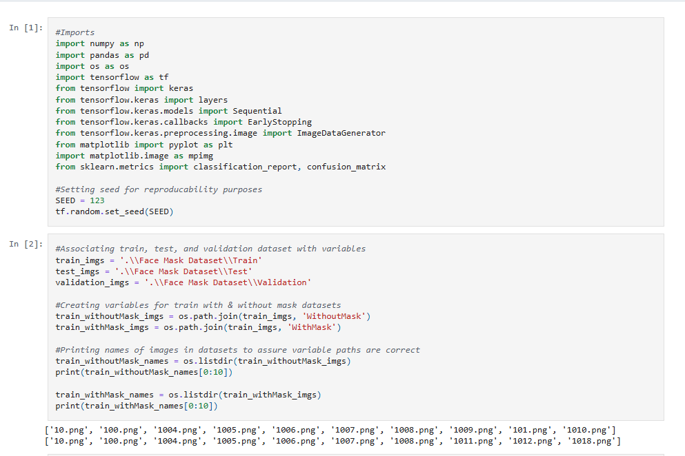 Mask Detection Model screenshot 1